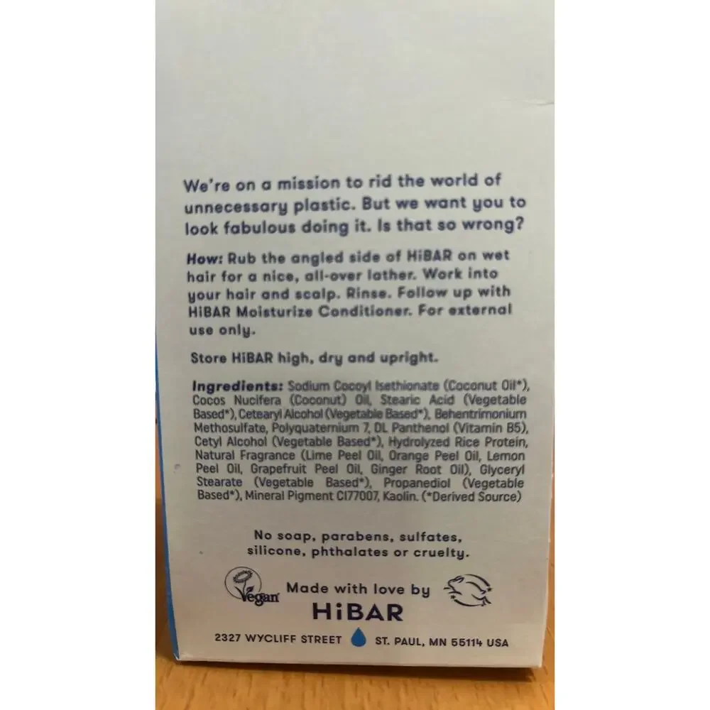 HiBAR‎ Moisturize Shampoo - 3.2oz